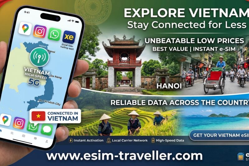 Vietnam entdecken mit der besten eSIM