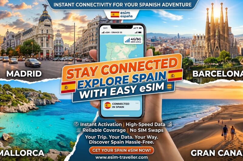 Urlaubsland Spanien – in Verbindung bleiben mit den besten eSIM
